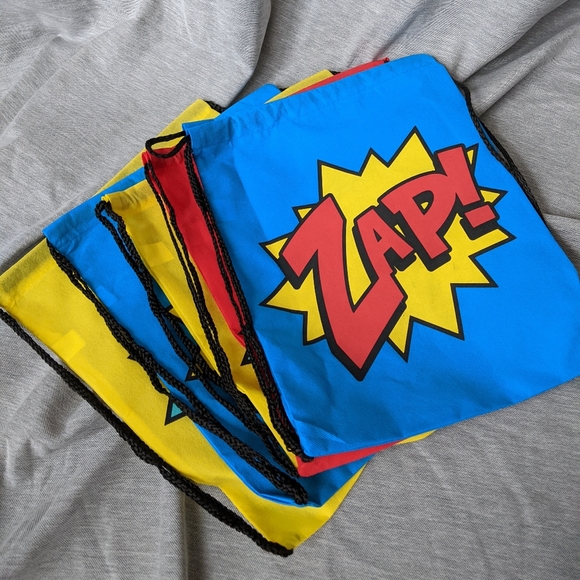 5pc Superhero Drawstring bags - Picture 6 of 8